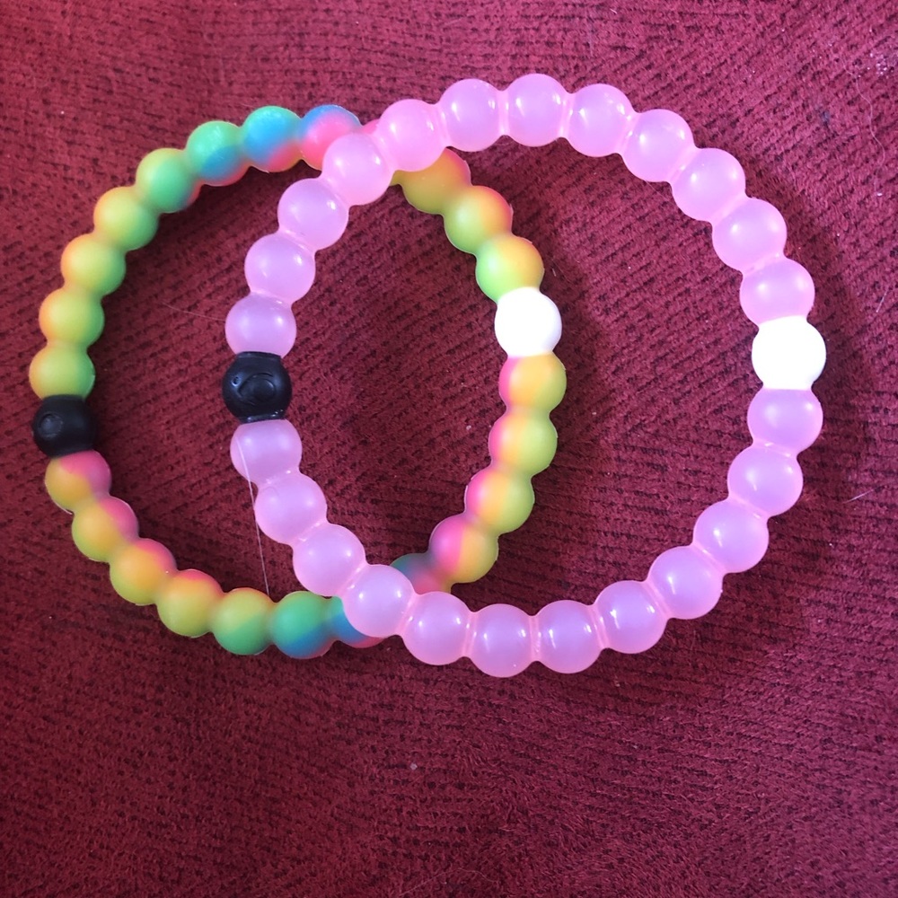 Lokai bracelets, pair.
